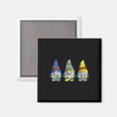 Gnomies Down Syndrome Awareness Day gibt März 21 Magnet (Vorderseite/Rückseite)