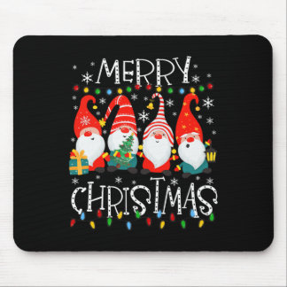 Gnomies Frohe Weihnachten Familie Lichter Xmas Paj Mousepad