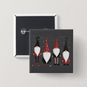 Gnomies Liebhaber Lustiger Gnom Weihnachten  Button