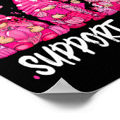 Gnomies unterstützen Squad Brustkrebs-Aufklärungsm Poster (Ecke)