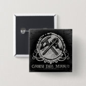 Gnomischer Knopf Button (Vorne & Hinten)