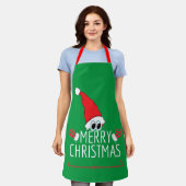 Gnomo de Navidad All-Over Print Apron Schürze (Getragen)