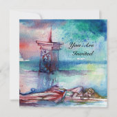 GNOMON UND LADY DES SEES Arthurian Legend Einladung (Vorderseite)