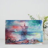 GNOMON UND LADY DES SEES BRIEFPAPIER (Stehend Vorderseite)