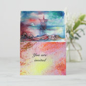 GNOMON UND LADY DES SEES EINLADUNG (Stehend Vorderseite)