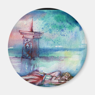 GNOMON UND LADY DES SEES MAGNET