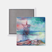 GNOMON UND LADY DES SEES MAGNET (Vorderseite/Rückseite)