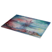 GNOMON UND LADY DES SEES SCHNEIDEBRETT (Ecke)