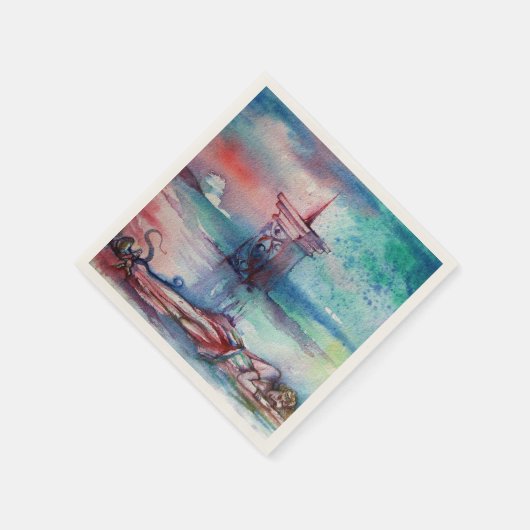 GNOMON UND LADY DES SEES SERVIETTE (Ecke)