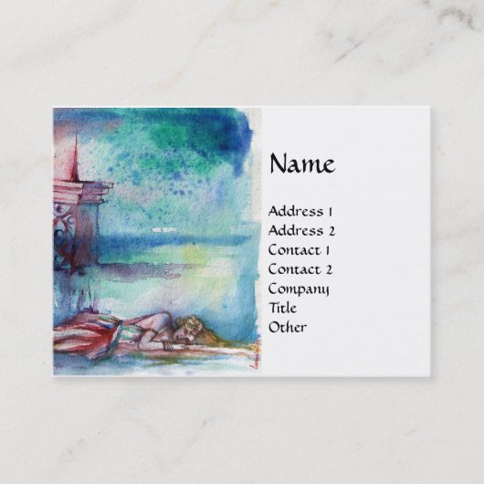 GNOMON UND LADY DES SEES VISITENKARTE (Vorderseite)