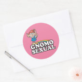 Gnomosexual Runder Aufkleber (Umschlag)