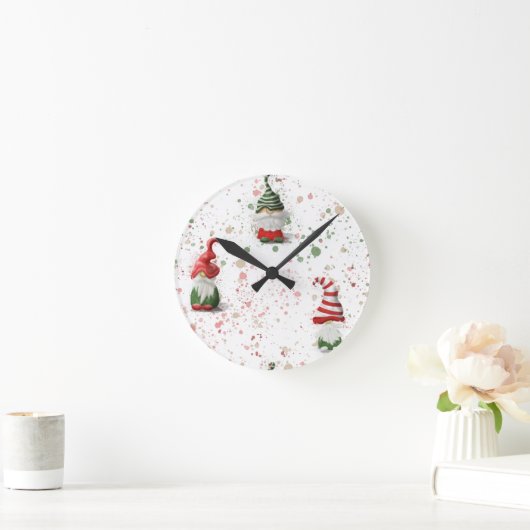 Gnomuhr 2 runde wanduhr (Zuhause)