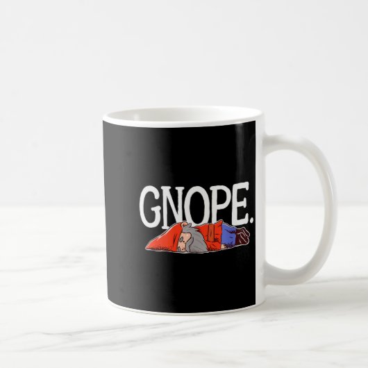 Gnope Gnome Dwarf Funny Garden Elf Christmas Kaffeetasse (Rechts)