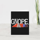 Gnope Gnome Dwarf Funny Garden Elf Christmas  Karte (Vorderseite)