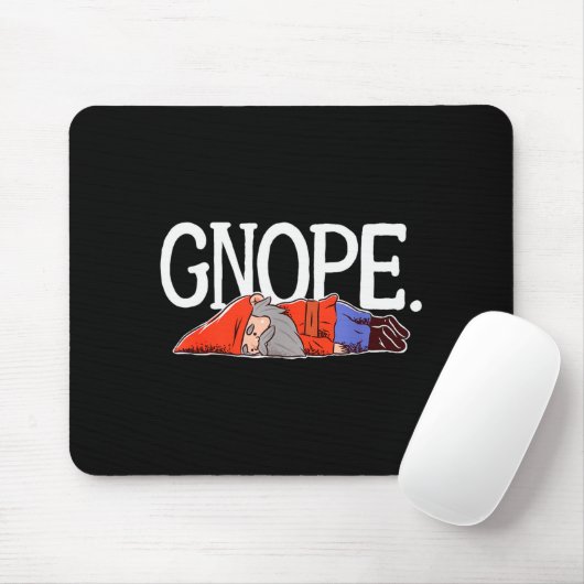 Gnope Gnome Dwarf Funny Garden Elf Christmas  Mousepad (Mit Mouse)