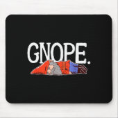 Gnope Gnome Dwarf Funny Garden Elf Christmas  Mousepad (Vorne)