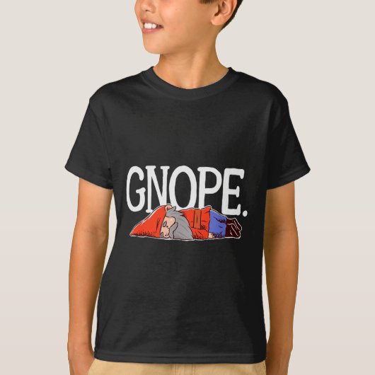Gnope Gnome Dwarf Funny Garden Elf Christmas  T-Shirt (Vorderseite)