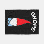 Gnope Gnome Nope Funny Christmas Party Männer Frau Fleecedecke (Vorderseite (Horizontal))