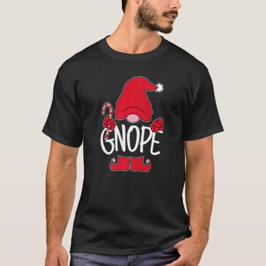 Gnope Tomte Garden Gnome Sweden Nope Not Today T-Shirt (Vorderseite)
