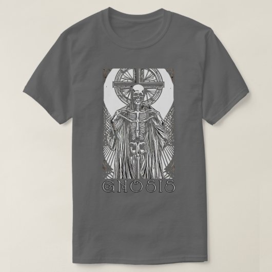 Gnosis Gnostic Skelettal Christ Meditation T-Shirt (Design vorne)