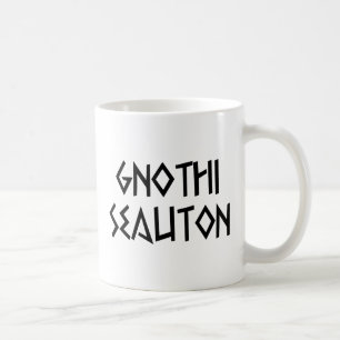 gnothi seauton Erkenne dich selbst Kaffeetasse