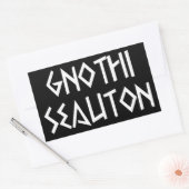 gnothi seauton Erkenne dich selbst Rechteckiger Aufkleber (Umschlag)
