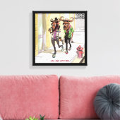 Gnu Age Hipsters Funny Rick London Canvas Print Leinwanddruck (Insitu (Wohnzimmer))