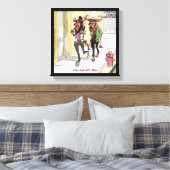 Gnu Age Hipsters Funny Rick London Canvas Print Leinwanddruck (Insitu (Schlafzimmer))