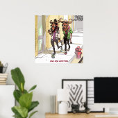 Gnu Age Hipsters Funny Rick London Poster (Heimbüro)