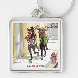 Gnu Age Hipsters Funny Schlüsselanhänger