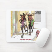 Gnu Alter Hipster Lustig Mousepad (Mit Mouse)