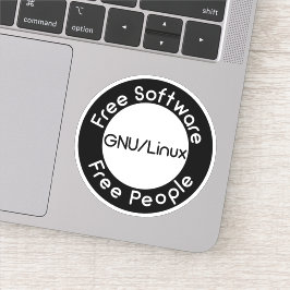 GNU/Linux Aufkleber