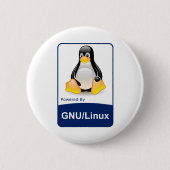 GNU/Linux Button (Vorderseite)