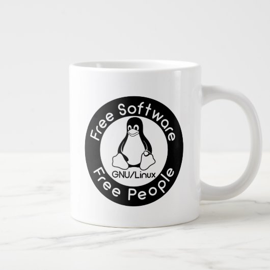 GNU/Linux Jumbo-Tasse (Rechts)