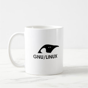 GNU/Linux Penguin-Logo-Tasse mit Befehlszeile Kaffeetasse