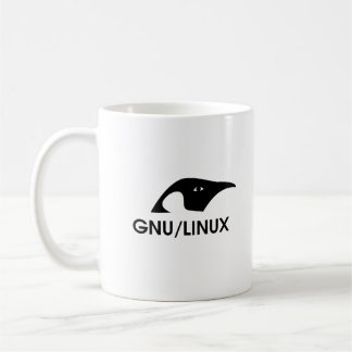 GNU/Linux Penguin-Logo-Tasse mit Befehlszeile Kaffeetasse