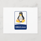 GNU/Linux Postkarte (Vorderseite)