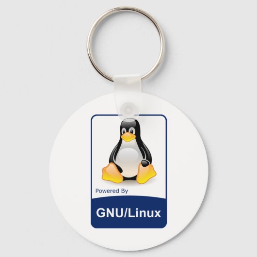 GNU/Linux Schlüsselanhänger (Vorderseite)