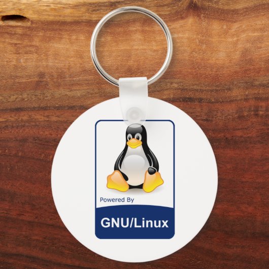 GNU/Linux Schlüsselanhänger (Vorderseite)