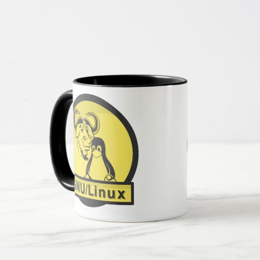 GNU/Linux - Tasse (Vorderseite Links)