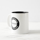 GNU/Linux Zweifarbige Tasse (Vorderseite Links)