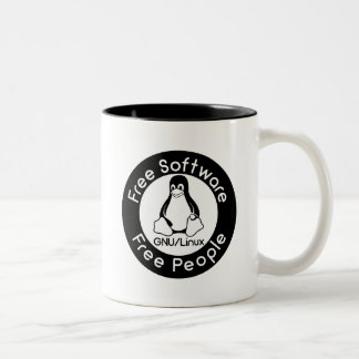GNU/Linux Zweifarbige Tasse