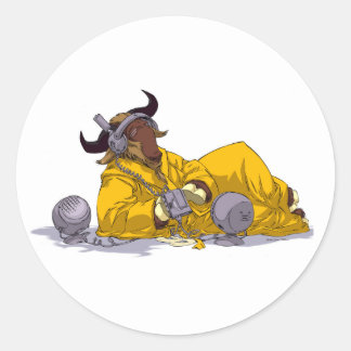 GNU Listing to Music Free Software Aufkleber
