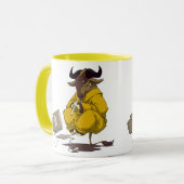 Gnu meditieren frei schweben tasse (Vorderseite Links)