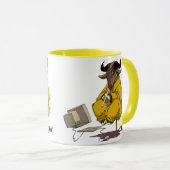 Gnu meditieren frei schweben tasse (VorderseiteRechts)