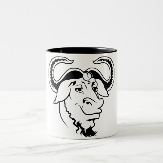 GNU Mug Zweifarbige Tasse (Mittel)