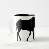 GNU NICHT LINUX ZWEIFARBIGE TASSE (Vorderseite Links)