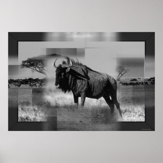 Gnu Print Poster (Vorne)