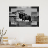 Gnu Print Poster (Küche)