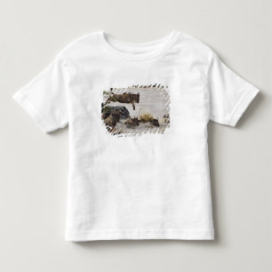 Gnu springt in den Mara-Fluss Kleinkind T-shirt